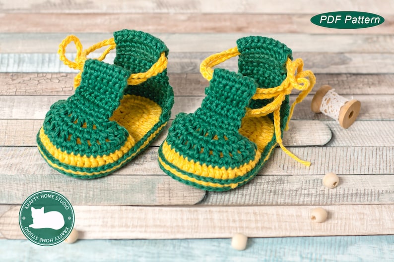 Summer Espadrille Sandals, Baby sandals pattern, crochet tutorial pattern, Instant Download 4005 image 1