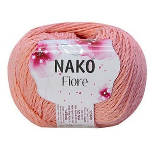 NAKO FIORE yarn, Cotton yarn, Linen yarn, Bamboo yarn fibers, crochet, knitting, yarn for summer clothes, sport weight yarn