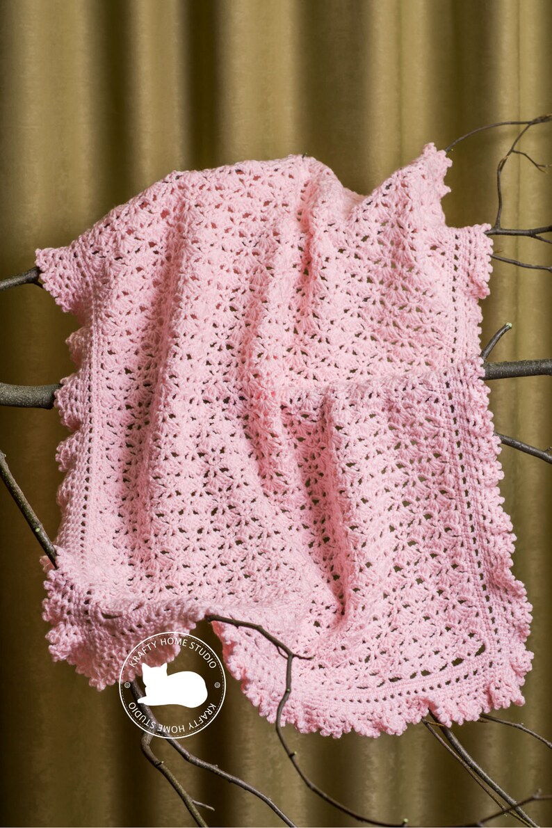 Pink Baby Blanket Victorian Lace Blanket babyshower gift Photo prop baby layer Handmade Newborn Baby Afghan Travel Stroller Pram