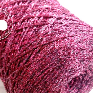 Glitter yarn, metallic yarn, thread with shimmer, sparkle yarn crochet, knitting, embellishment, brocade craft supply 03