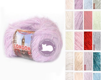 Extra soft yarn, delicate sport weight yarn, craft supplies, knitting, crochet, mohair yarn, cotton yarn, viscose yarn