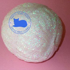 Opaal glittergaren, witte metallic draad, gehaakte fonkelende glanzende draad, garen met glans, verfraaiing breibrokaat, 毛糸, 뜨개실
