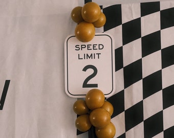 Speed Limit Sign, Custom Here, Back to the Future Party Sign, Birthday ...