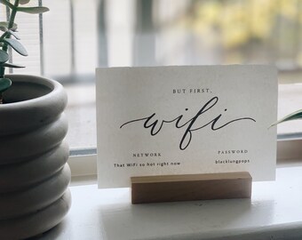 Afdrukbaar wifi-wachtwoordbord: gastenkamerdecor (digitaal bestand)
