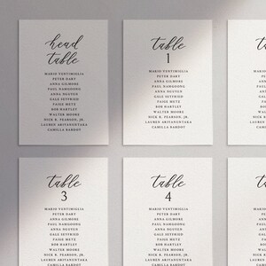 Seating Chart Card Template, Calligraphy Escort Cards, Editable Table Assignment, Editable Printable, Templett #1012 #4140