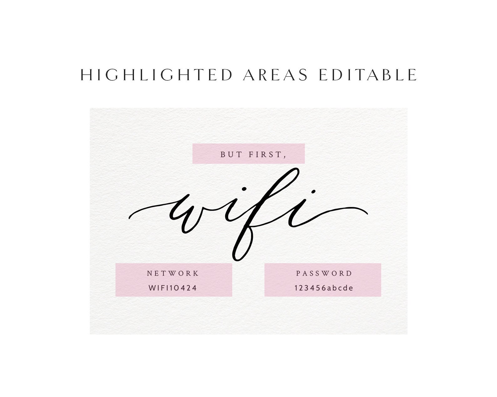 Wifi Sign Printable but First Wifi Password Sign Guest Room - Etsy