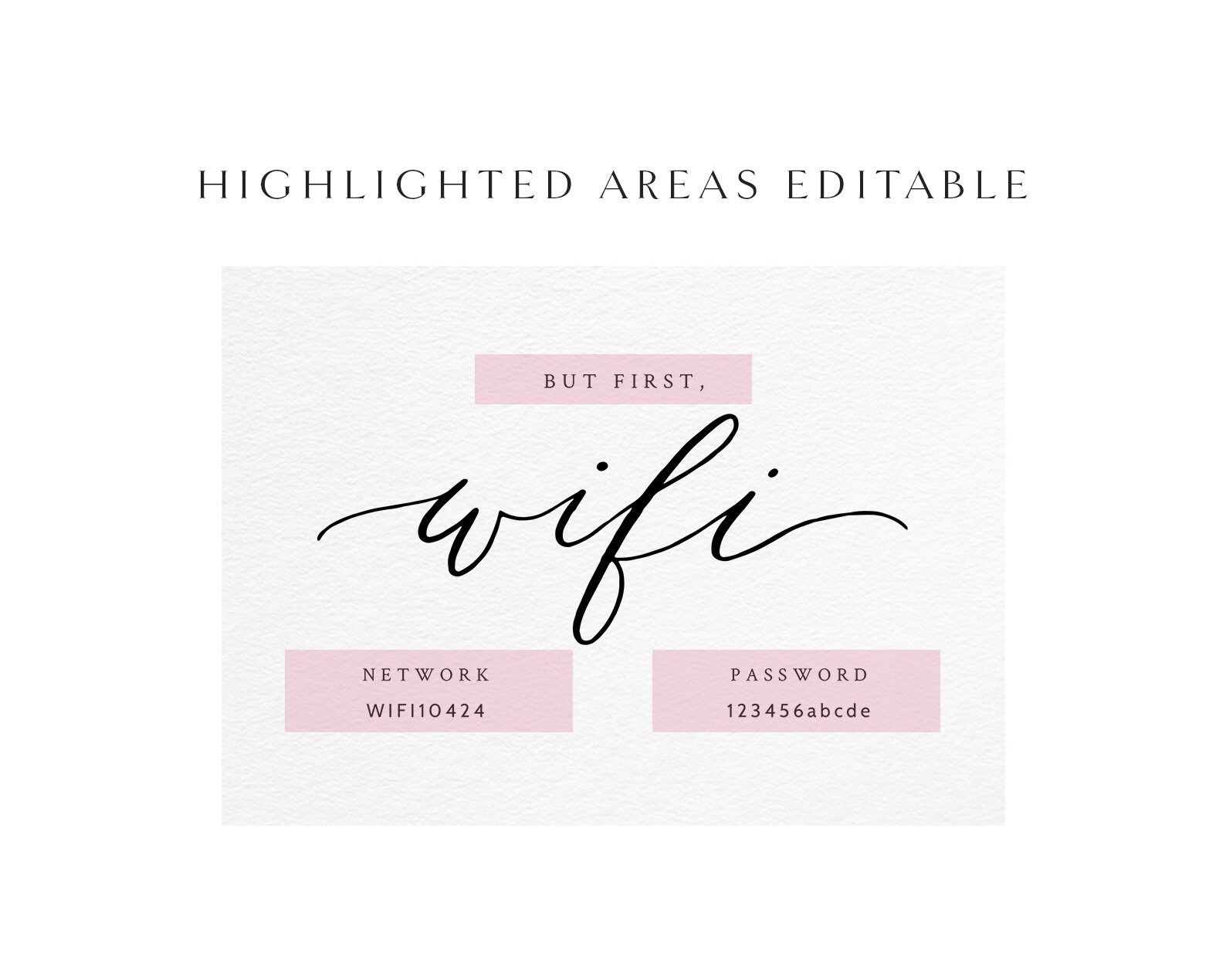 Wifi Sign Printable but First Wifi Password Sign Guest Room - Etsy