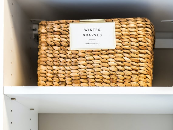 Storage Bin Labels Template: Printable DIY Home Organization (Digital File)
