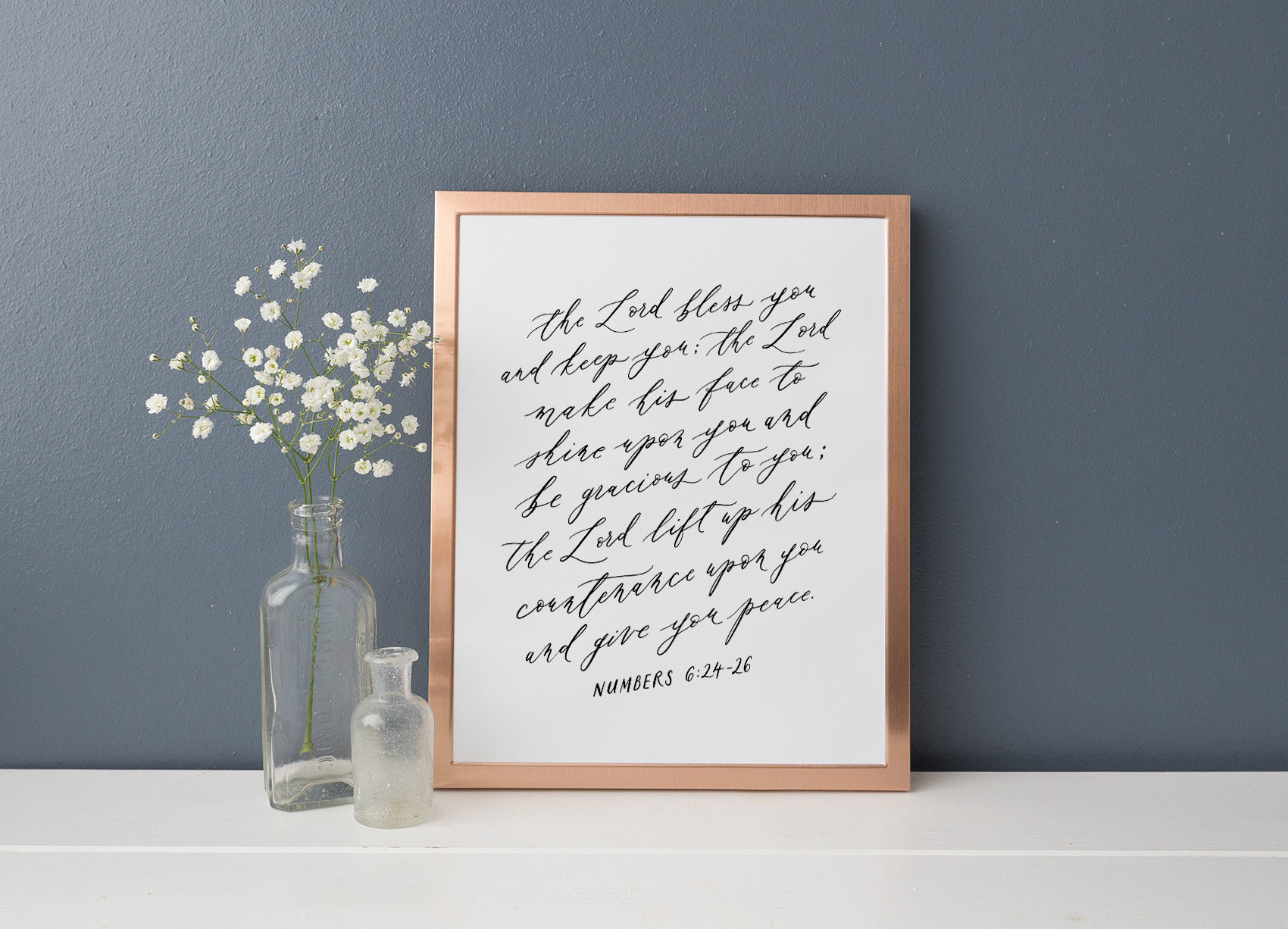 Numbers 6:24-26 Calligraphy Art Print (digital Download) - Etsy