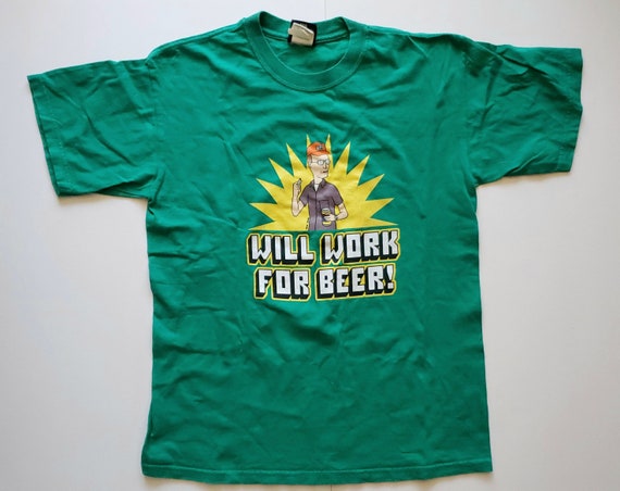2005 King of the Hill Dale Gribble Green Shirt //