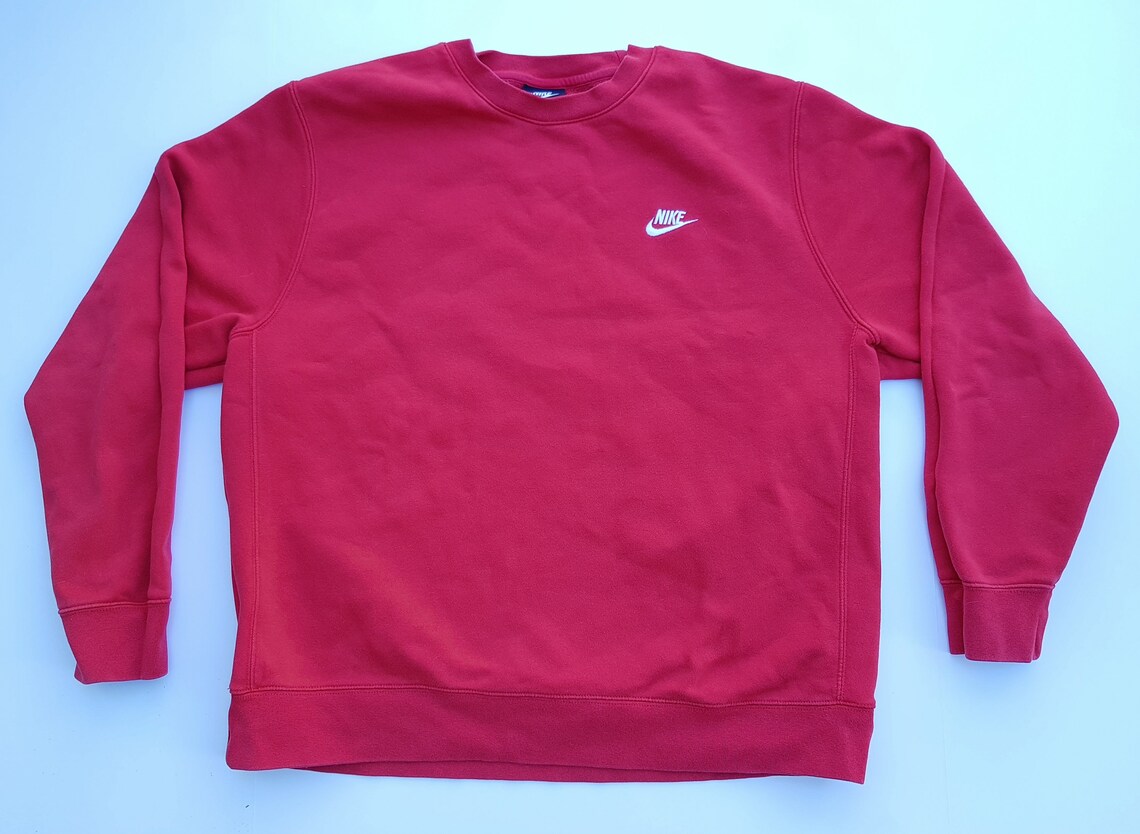 Vintage Red Nike Pullover Sweater // Size XL // Comfy Clothing | Etsy