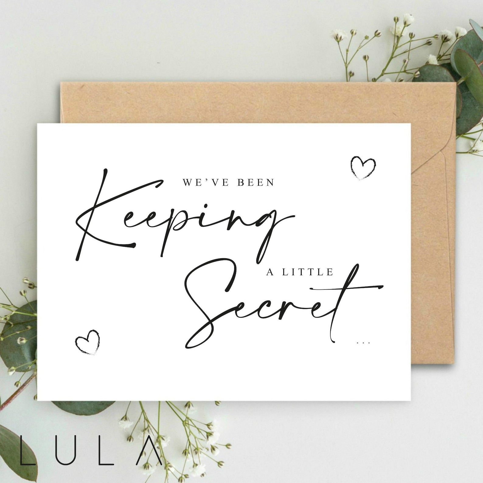 we-ve-been-keeping-a-little-secret-a5-greeting-card-envelope