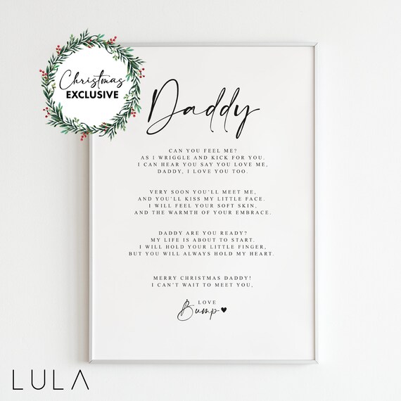 daddy to be poems from bump