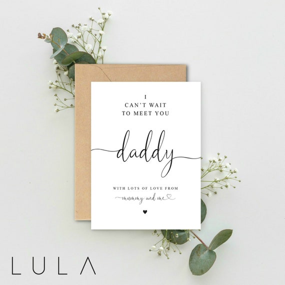 Biglietto A5 'Grandad To Be' Per Annuncio Gravidanza – Con Busta Kraft, Design Tipografico (inglese) - 4