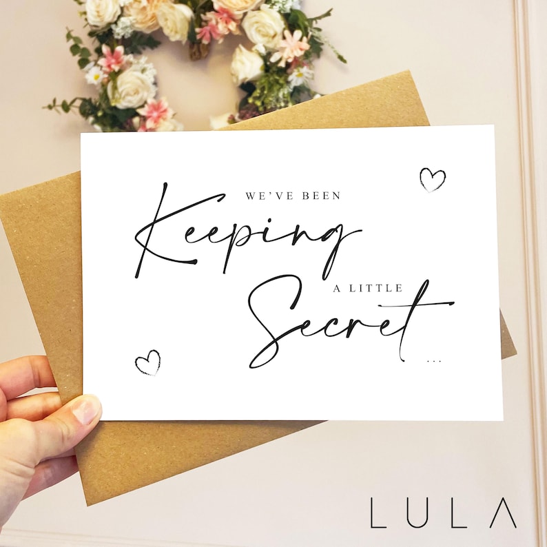 we-ve-been-keeping-a-little-secret-a5-greeting-card-envelope