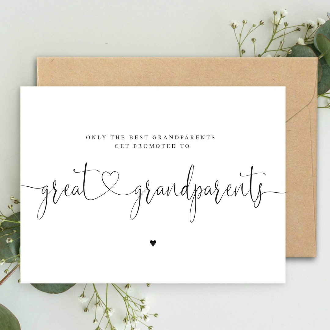 Only the Best Grandparents Get Promoted to Great Grandparents Etsy Canada