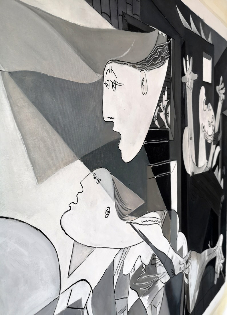 GUERNICA Picasso Öl auf handbemalte Leinwand | Etsy