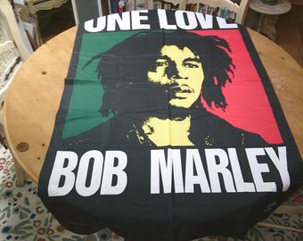 BOB MARLEY One Love graphic vertical banner