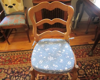 French Country Pierre Deux style floral Chair pad