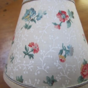 vintage French Country chandelier shades set of four