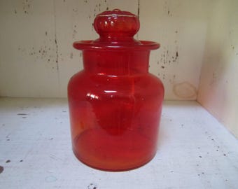 Vintage COUNTERPOINT hand blown glass apothecary jar