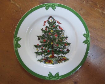Vintage GEORGES BRIARD Yule Tide dessert plate