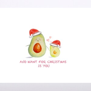 Avo Merry Christmas - Grußkarte, Essen, Jubiläum, Weihnachten, einfach so, jeder Anlass