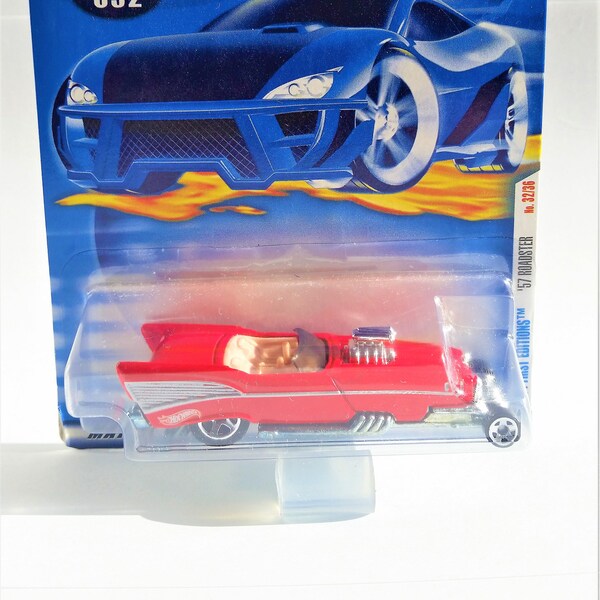 Hot Wheels 2001 First Editions '57 Roadster - 1:64 Scale Diecast Car, No. 32/36
