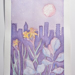 Neon Night Watercolor