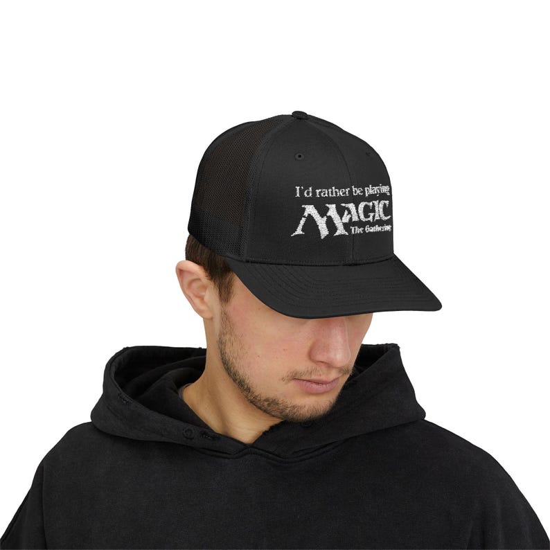 Casquette camionneur Magic The Gathering, casquette gaming snapback image 1