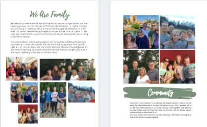 Adoption Profile Book Template | Profile Book Template Designed Online ...