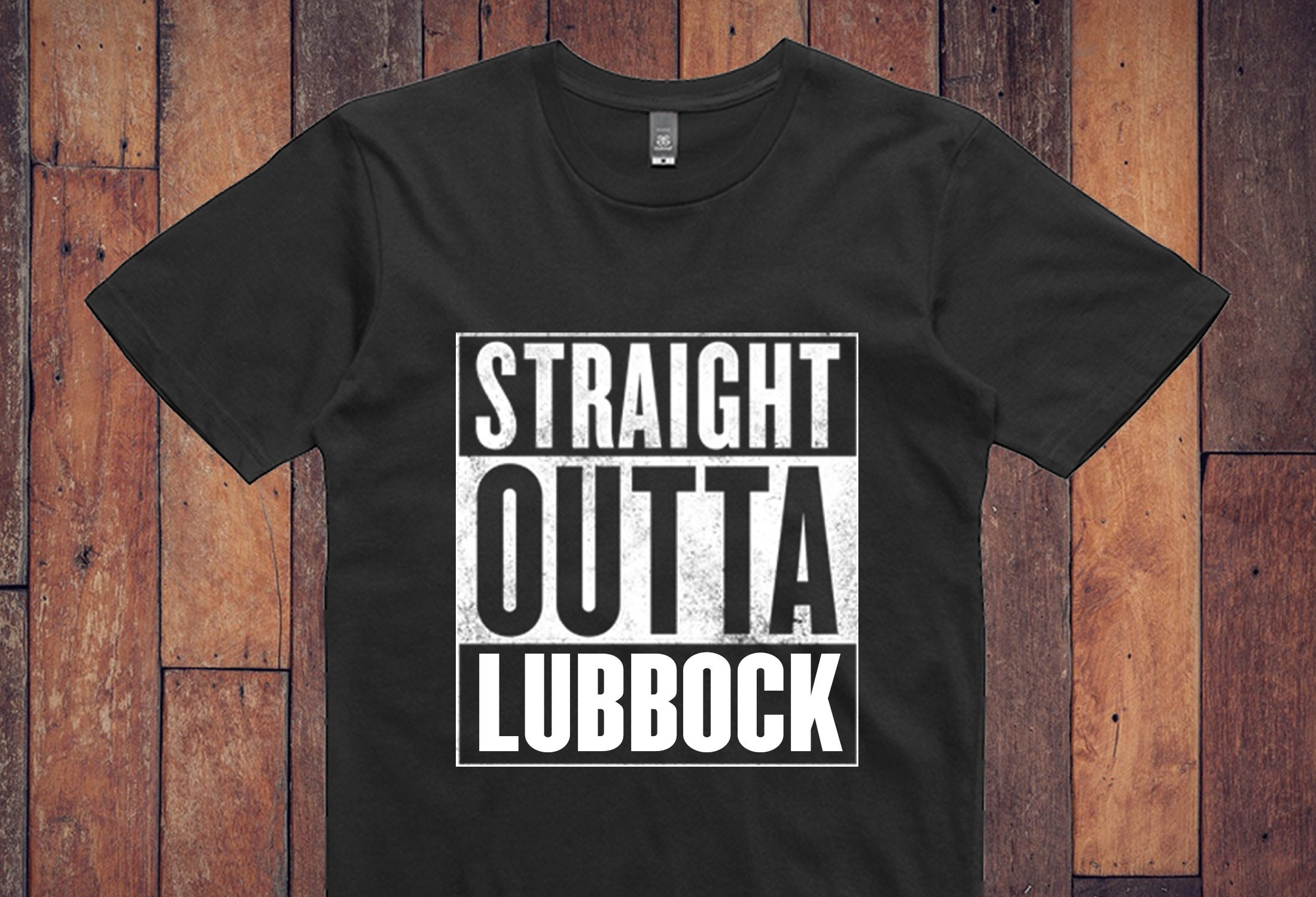 Lubbock Distressed Tshirt Straight Outta Lubbock Shirt Etsy UK