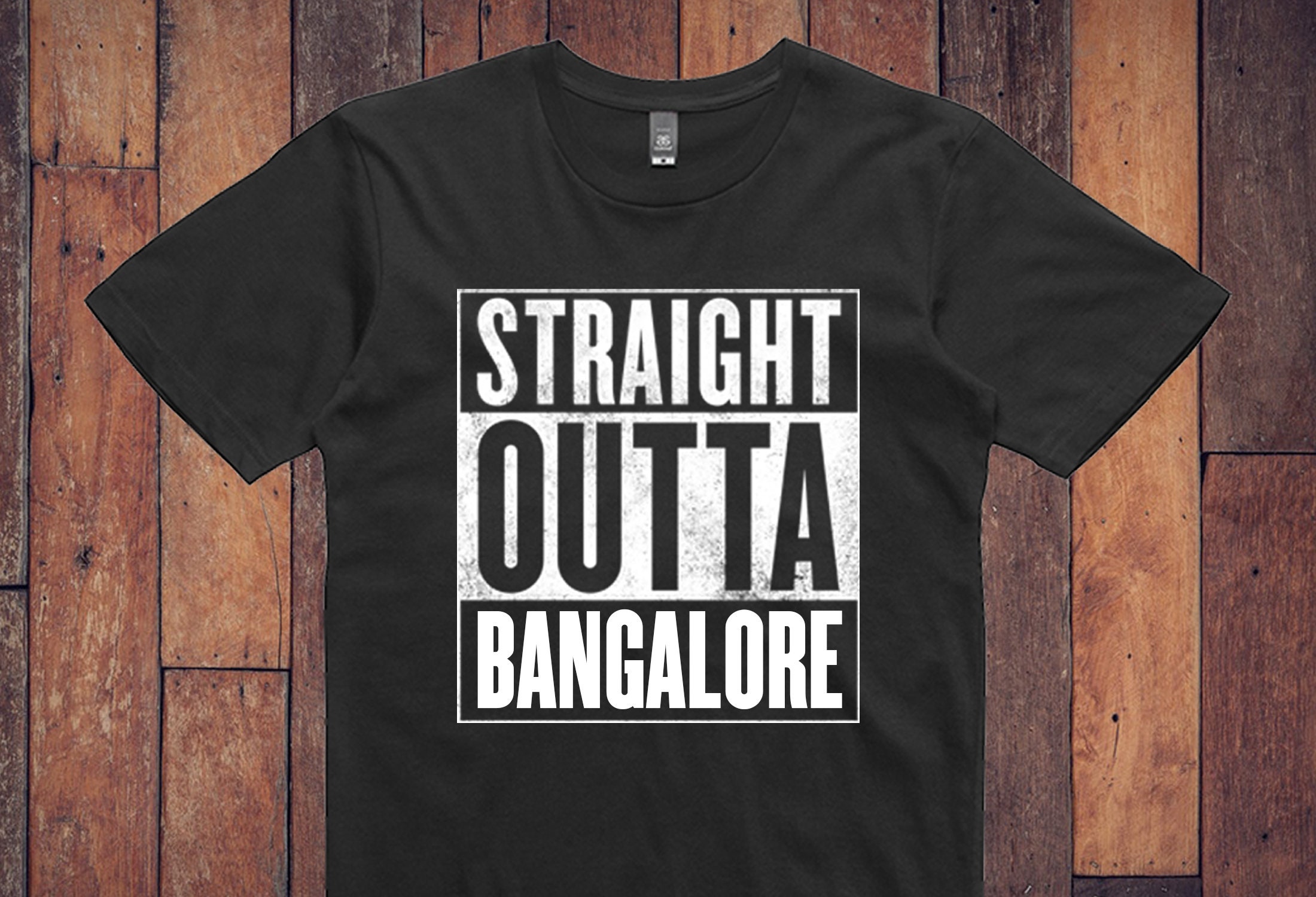 Bangalore Tshirt Straight Outta Bangalore Shirt Etsy UK