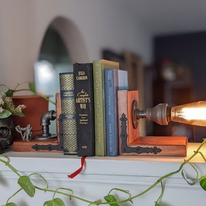 Illusion Pipe Lamp Bookends