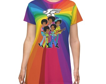 Jackson 5 Rainbow T-Shirt Dress