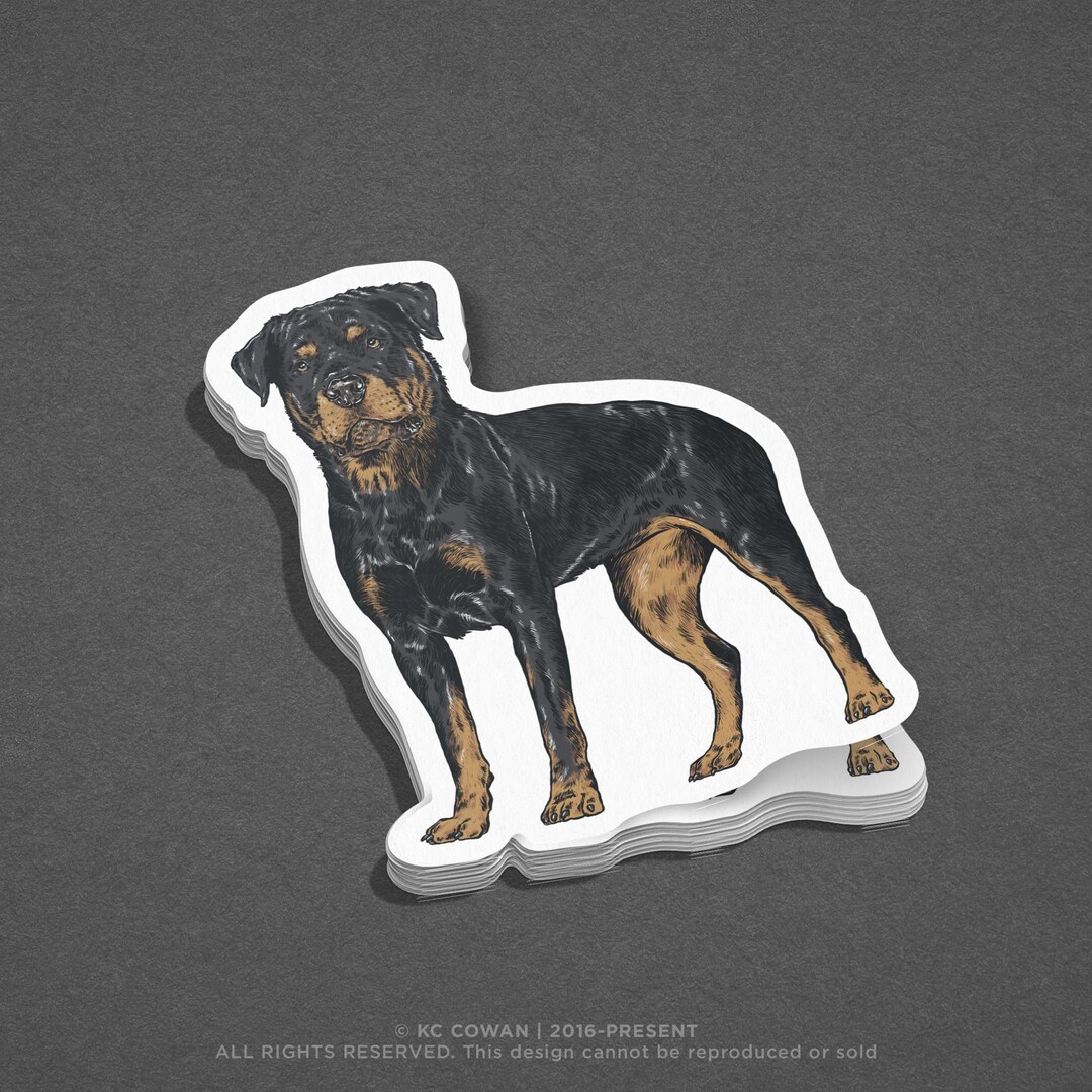 Rottweiler Sticker - Etsy
