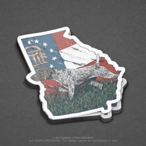 Georgia GSP Hunting Dog Sticker