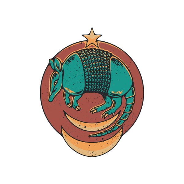 Armadillo Sticker