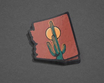Arizona Saguaro Sticker