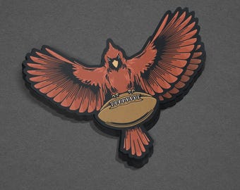 Cardinal Football Sticker