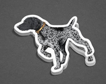Black German Shorthair Pointer Sticker or Print