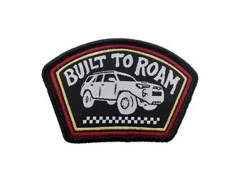 Built to Roam 4Runner Hook&Loop Woven Patch