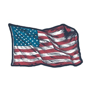 American Flag Sticker