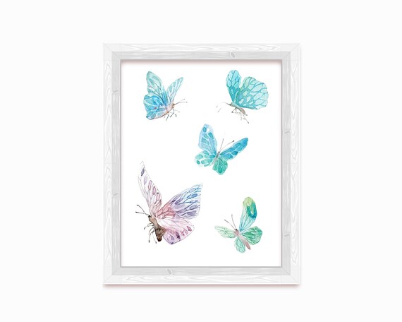 Butterfly Nursery Wall Decor Printable Wall Art - Etsy