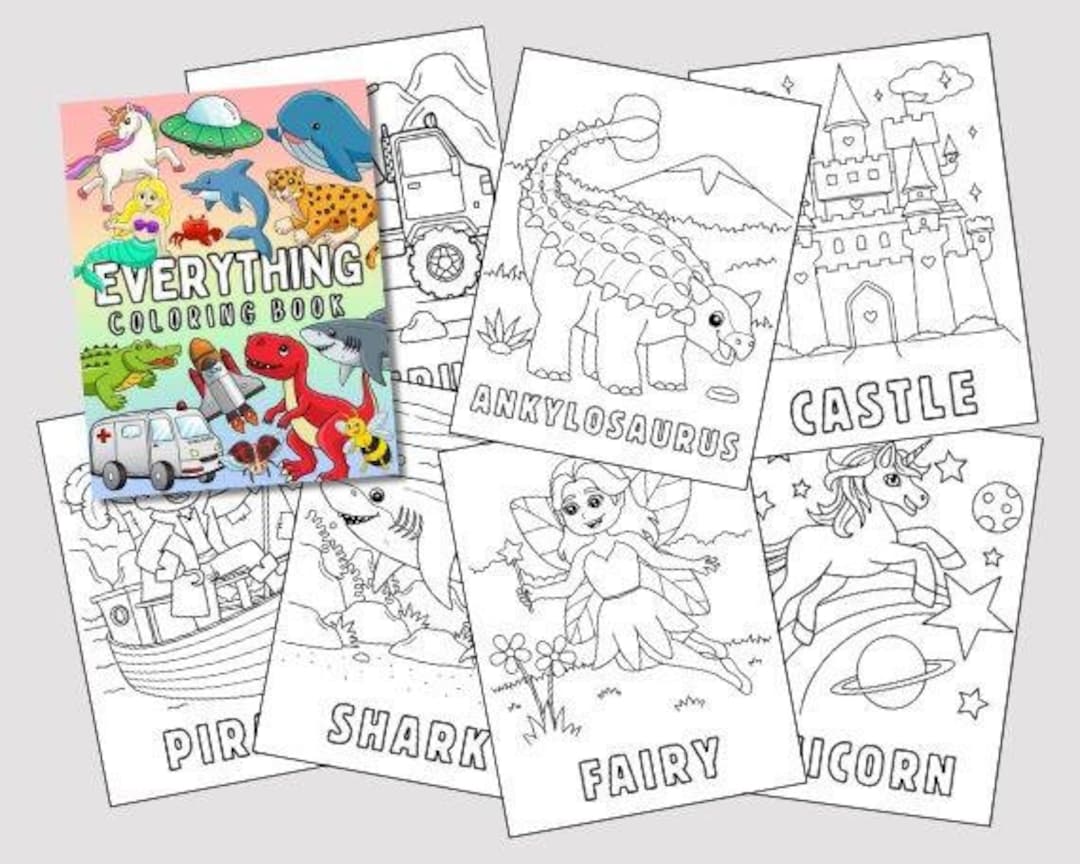 180 Printable Coloring Pages for Kids, Toddlers, Preschoolers ...