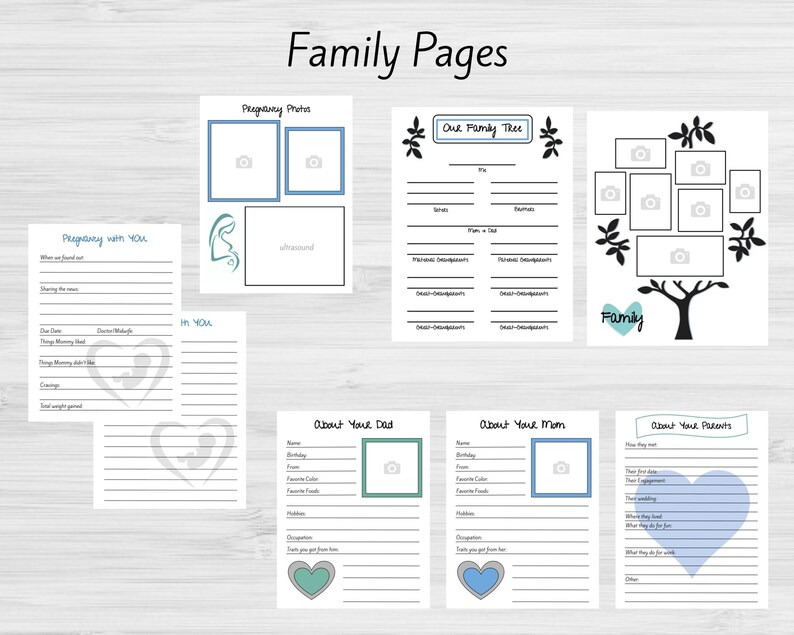 Free Printable Memory Book Templates Pdf Printable Word Searches