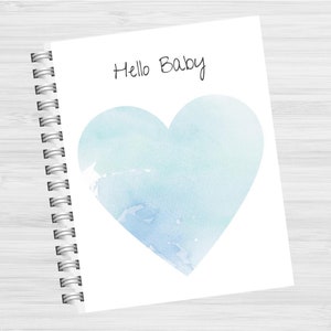 Printable Baby Memory Book Pages Blue -  Instant Download 87 Pages