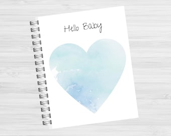 Printable Baby Memory Book Pages Blue -  Instant Download 87 Pages