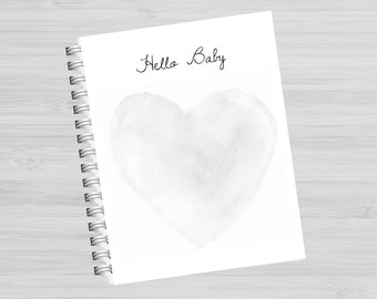 Printable Baby Memory Book Pages Black & White - Instant Download 87 Pages