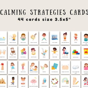 Tarjetas didácticas para el rincón de la calma, estrategias para la calma, técnicas para la calma, tarjetas didácticas sobre emociones, tarjetas para el rincón de la calma, tarjetas imprimibles